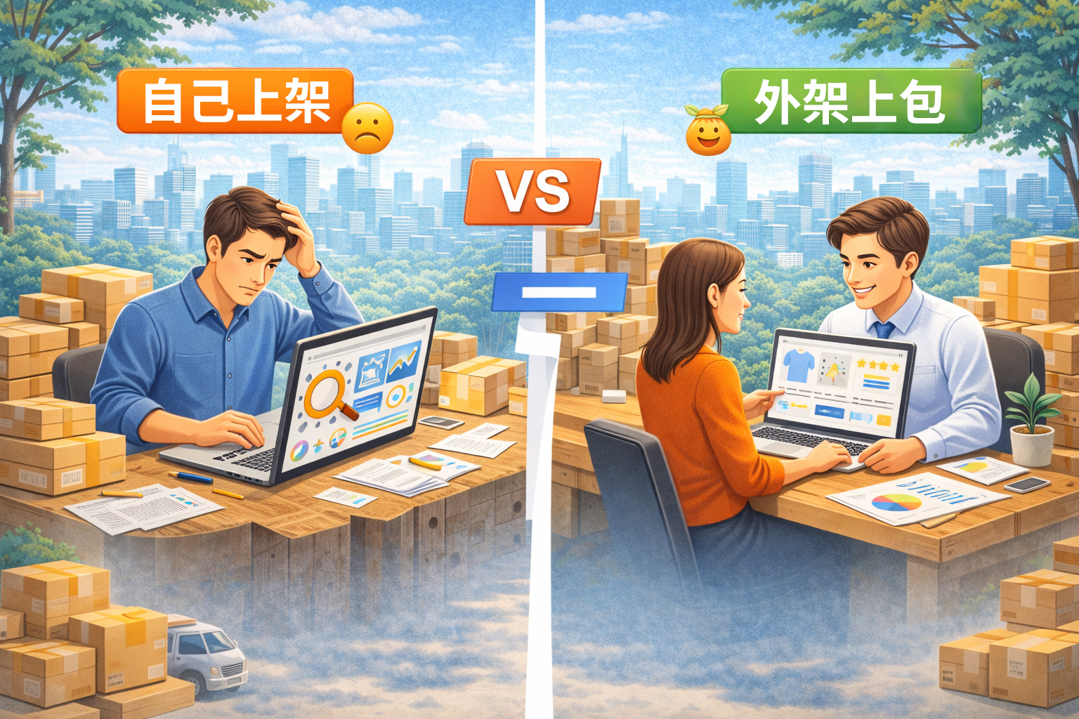 商品上架自己做 vs 外包差在哪？新手最常踩的5個問題 封面圖