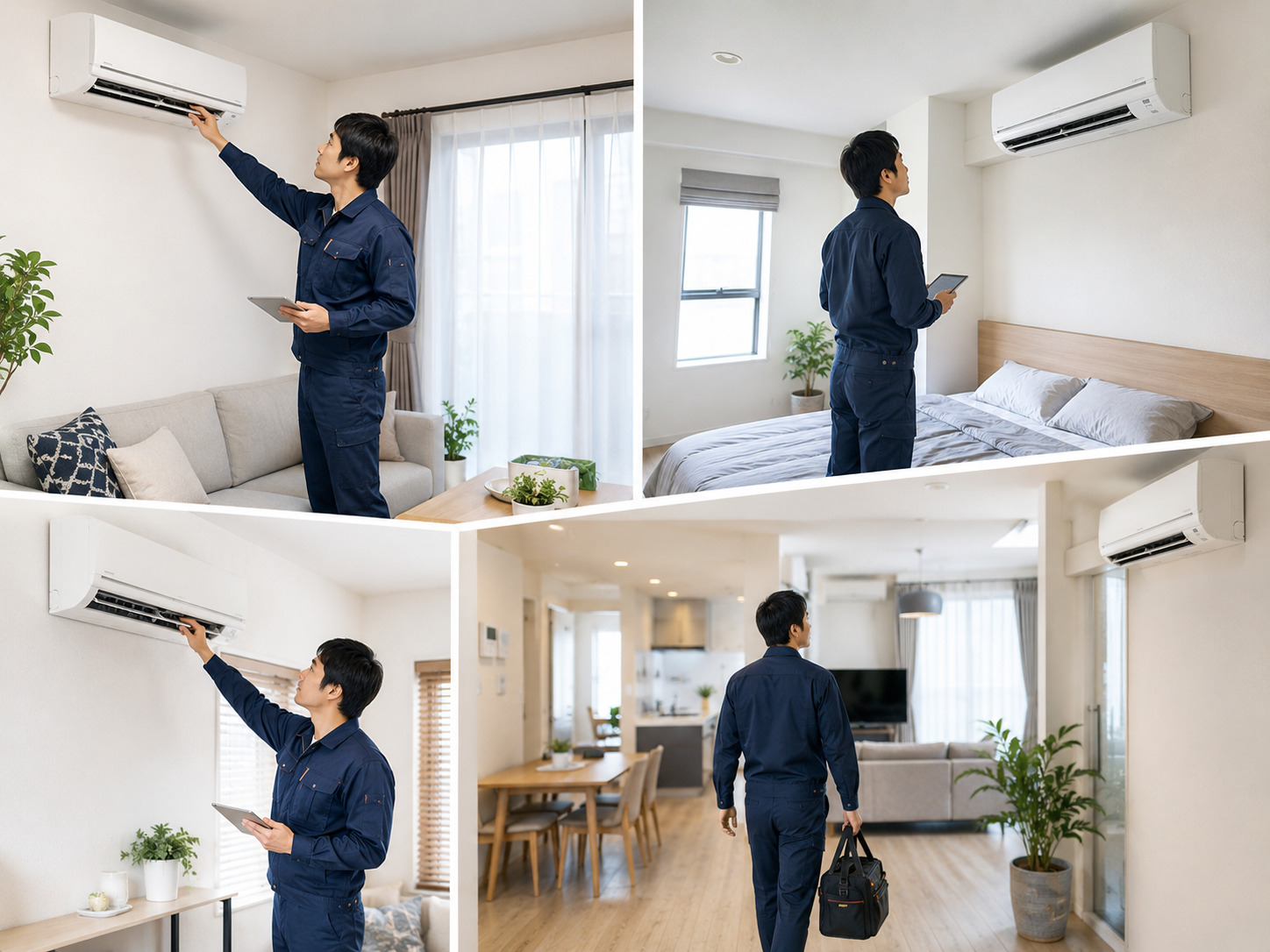 多房間多台冷氣一次確認服務